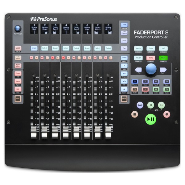 PreSonus FaderPort 8 DAW Control Surface - Top