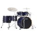 Tama Superstar Hyper-Drive 22'' 5pc Duo Kit, Satin Blue White Stripe