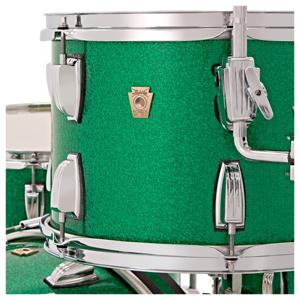 Ludwig Classic Maple Shell Pack, Green Sparkle w/ Free Matching Snare