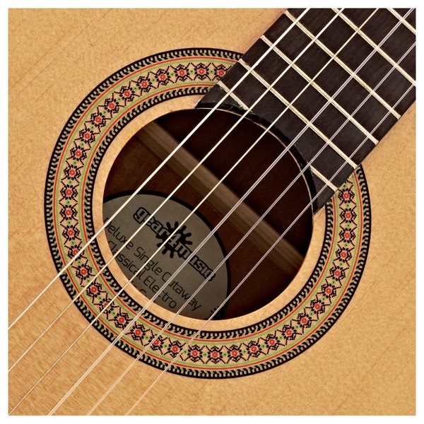 Deluxe Single Cutaway Classical Electro Acoustic Guitar by Gear4music