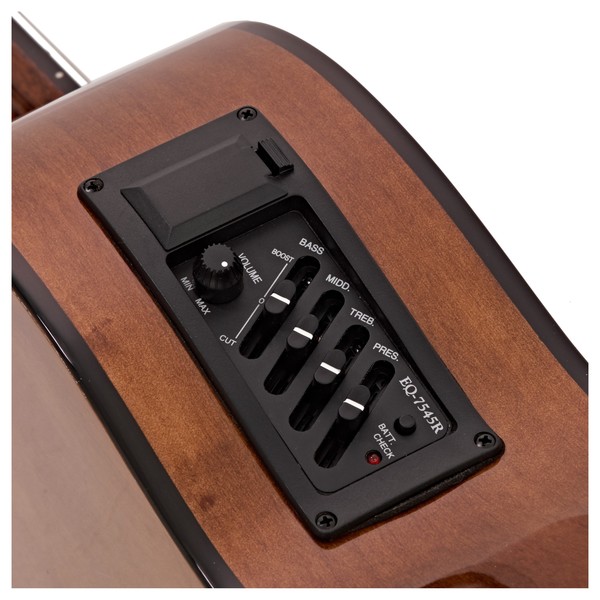 Deluxe Single Cutaway Classical Electro Acoustic Guitar by Gear4music