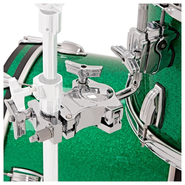 Ludwig Classic Maple Shell Pack, Green Sparkle w/ Free Matching Snare