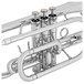 Coppergate Intermediate Cornet, Silver, By Gear4music