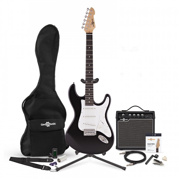 LA Electric Guitar + Complete Pack, Black 