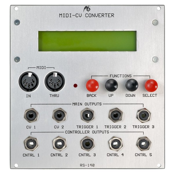 Analogue Systems RS-140 MIDI to CV Converter - Main