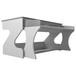 Zaor Studio Desk, Grey Wenge - Angled 2
