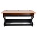 Miza Z Studio Desk, Black Cherry - Front