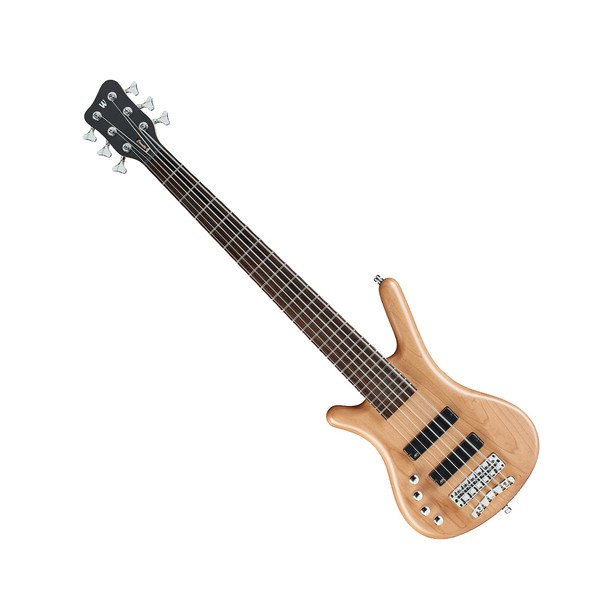 Warwick Rockbass Corvette Left Handed 6-String Bass, Natural Satin