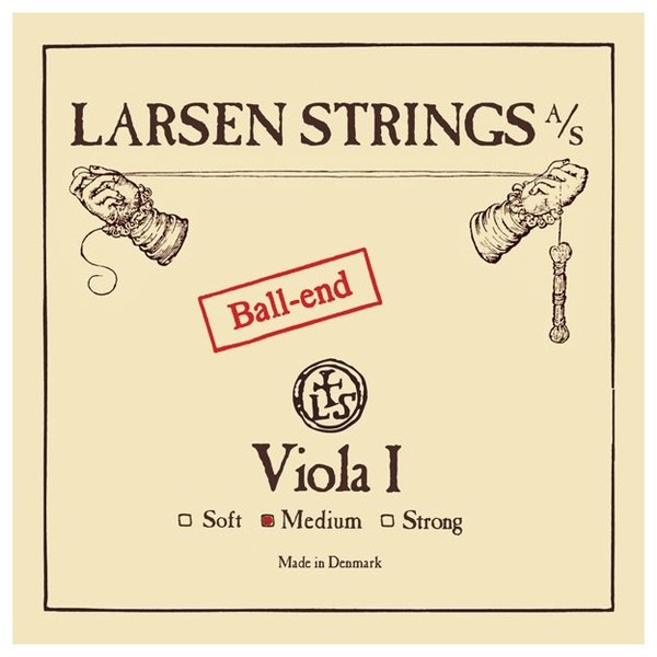 Larsen Virtuoso Viola String Set, Medium Ball End