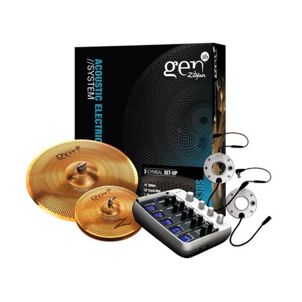 Zildjian G16BS3DS Gen16 Buffed Bronze 2 Cymbal Set with Processor