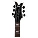 Dean Icon X Flame Top, Charcoal Burst - headstock