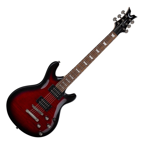 Dean Icon X Flame Top, Trans Red