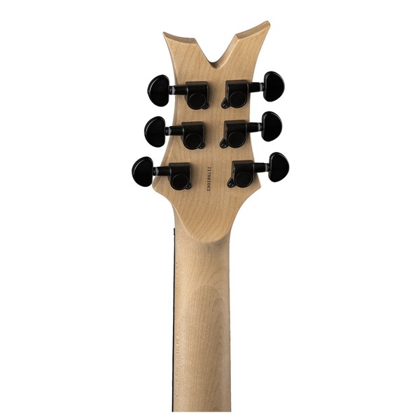 Dean Icon X Flame Top, Trans Red - headstock back