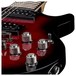 Dean Icon X Flame Top, Trans Red - controls