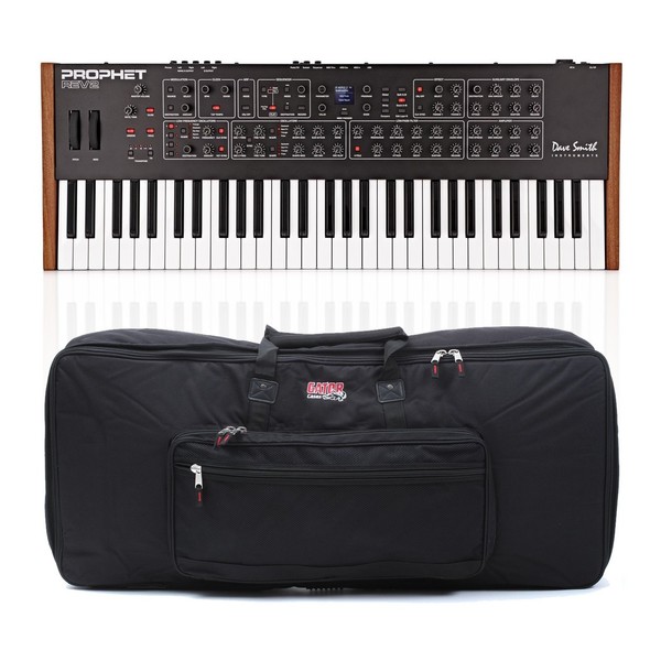 Dave Smith Instruments Prophet Rev2 16 Voice Analog Poly Synth & Case - Bundle