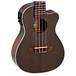 Ortega RUCOAL Electro Acoustic Concert Ukulele, Coal Black- Body