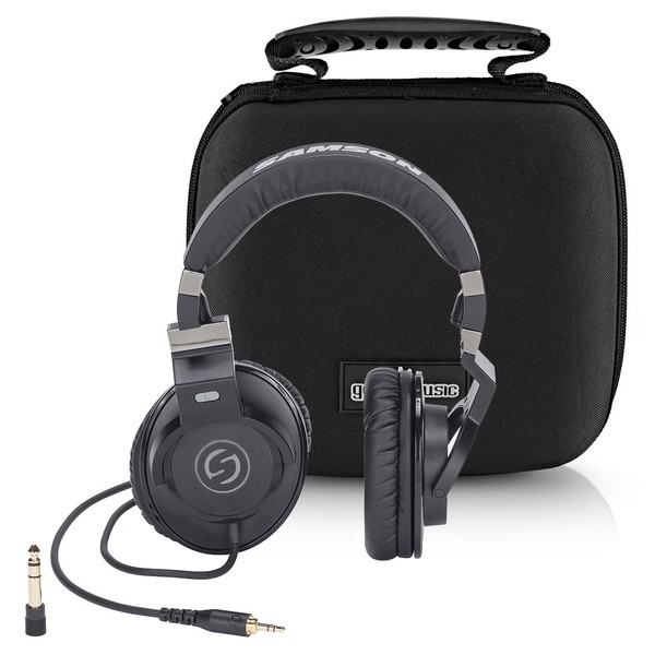 Samson Z35 Studio Headphones With Case - Full Bundle