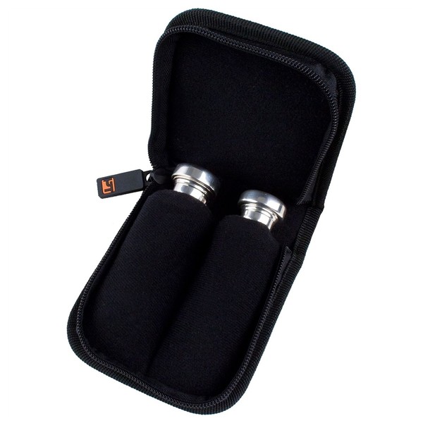 Protec Small Brass Mouthpiece Pouch with Zip, 2 Piece