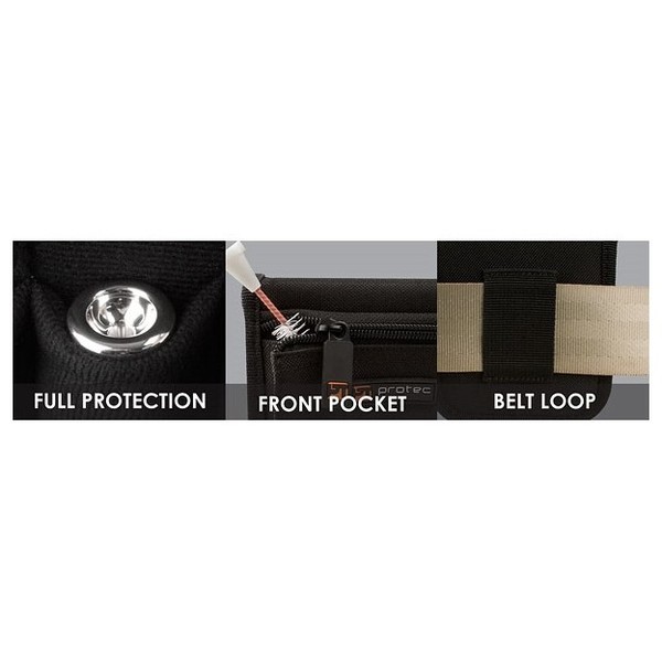 Protec Small Brass Mouthpiece Pouch with Zip, 4 Piece