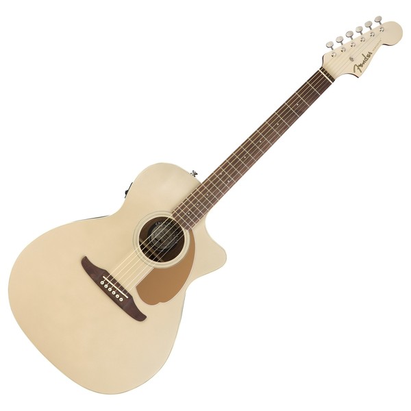 Fender Newporter Player Electro Acoustic, Champagne Front View