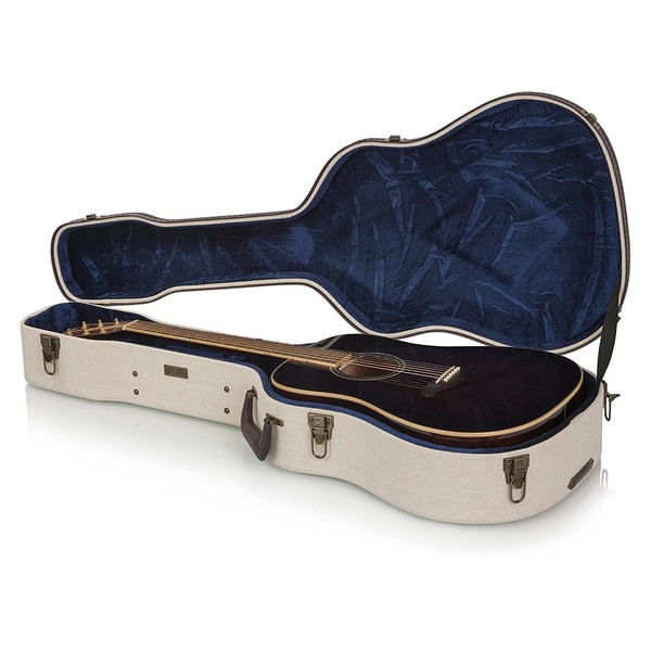 Gator GW-JM DREAD Journeyman Case For Dreadnought Guitars Open View, No Guitar Included
