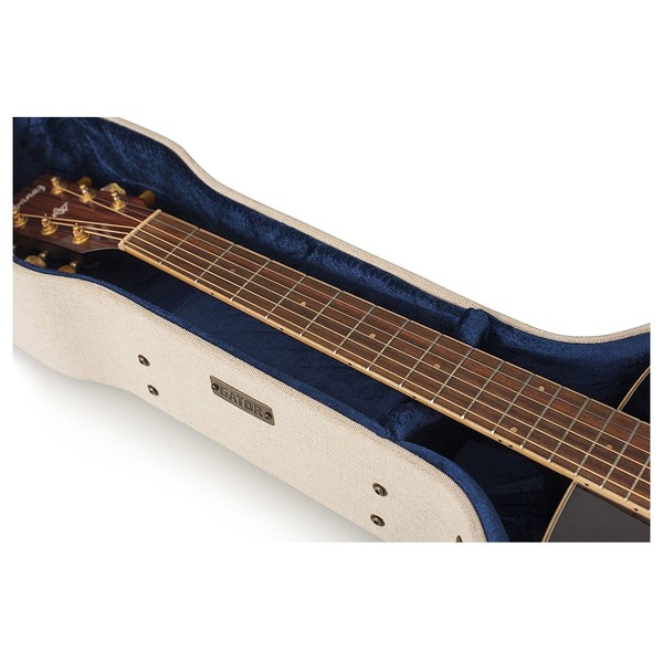 Gator GW-JM DREAD Case, Close Up On Guitar Neck