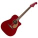 Fender Redondo Player Electro Acoustic, Candy Apple Red Front View