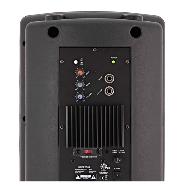 SubZero 200W 8" Active PA Speaker with Yoke Bracket
