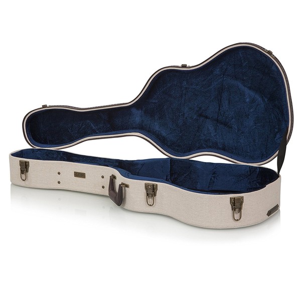 Gator GW-JM RESO Journeyman Case For Resonator Guitars, Biege Open View