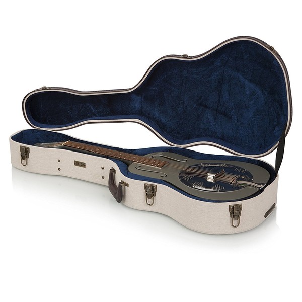 Gator GW-JM RESO Journeyman Case For Resonator Guitars Open, No Guitar Included