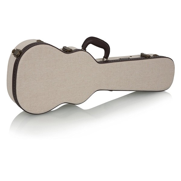 Gator GW-JM UKE-TEN Journeyman Case For Tenor Ukuleles, Biege Side View