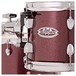 Pearl Midtown 4pc Compact Shell Pack w/ Bags, Black Cherry Glitter