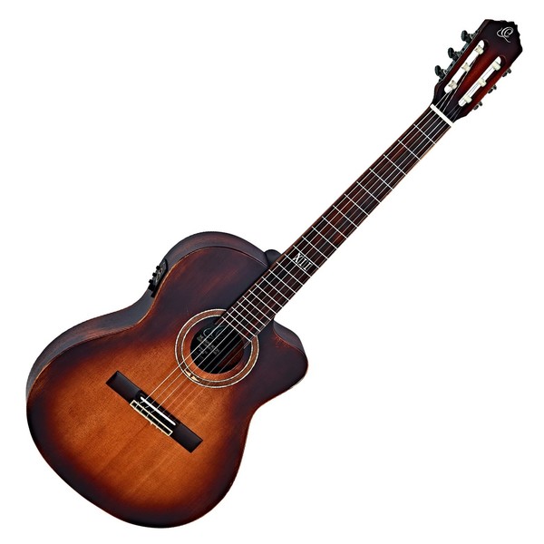 Ortega DSSUITE-C/E Cutaway Electro Nylon String, Tobacco Sunburst