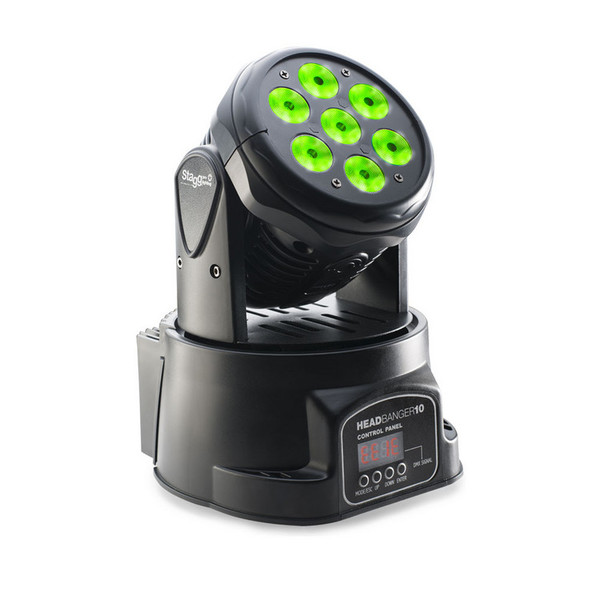 Stagg LED Headbanger Moving Head with 7 x 10W RGBW 4-in-1 LED