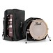 Pearl Midtown 4pc Compact Shell Pack w/ Bags, Black Cherry Glitter