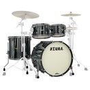 Tama Starclassic Maple 22'' 4pc Shell Pack, Black Cloud Silver Lining