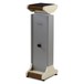Miza Studio Monitor Stand MKII, Grey Oak - Angled Single