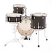 Pearl Midtown 4pc Compact Shell Pack w/ Bags, Black Gold Glitter