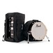 Pearl Midtown 4pc Compact Shell Pack w/ Bags, Black Gold Glitter