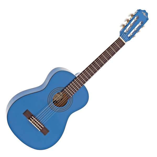 Deluxe Junior Classical Guitar, Blue, by Gear4music