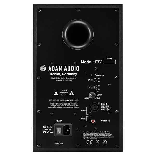 T7V Nearfield Studio Monitors - Rear