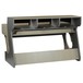 Zaor Studio Desk, Grey Oak - Rear