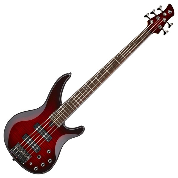 Yamaha TRBX605FM 5-String Bass, Dark Red Burst