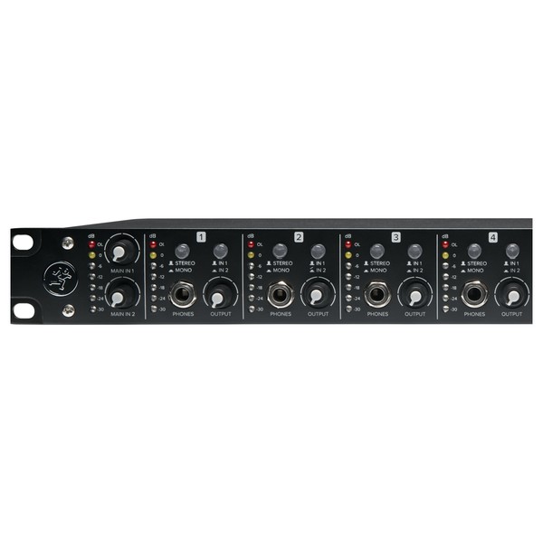 Mackie HM-800 Headphone Amp, Front Panel