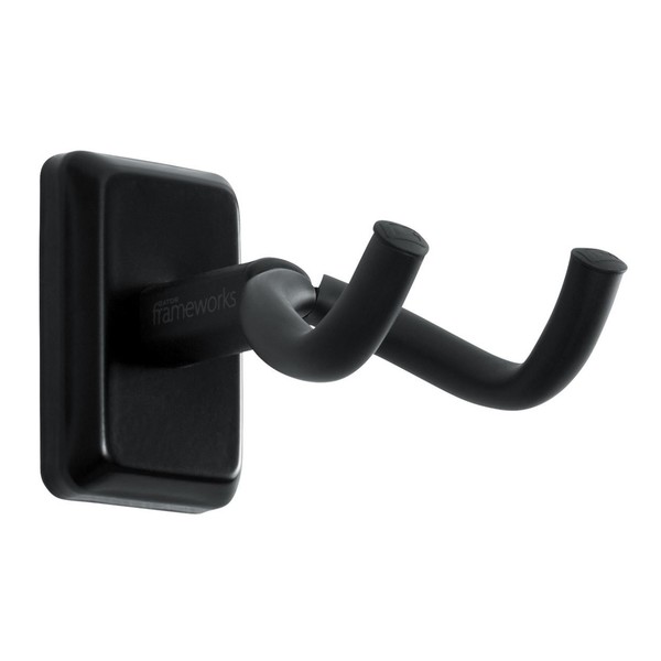 Frameworks GFW-GTR-HNGRBLK Guitar Wall Hanger, Black 1