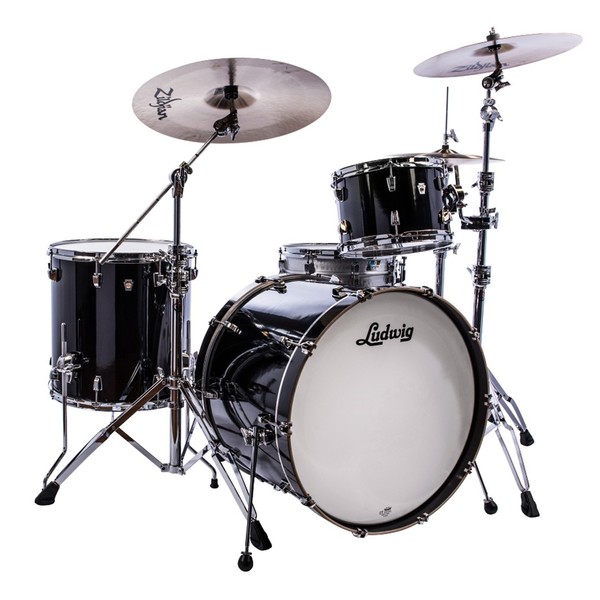 Ludwig NeuSonic 22" 3 Piece Shell Pack, Black Cortex - Main