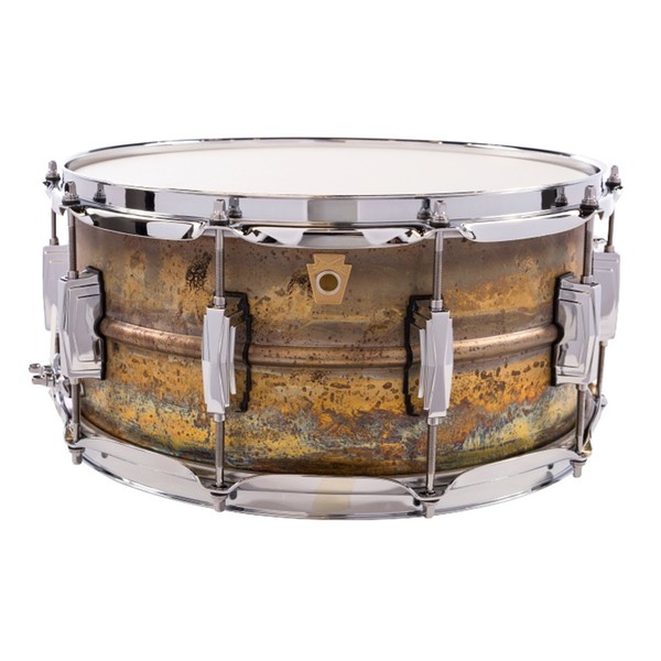 Ludwig 14x6.5 Raw Brass Brass Snare Drum - Side