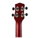 Luna Vintage Mahogany Baritone Ukulele, Red Satin - headstock back