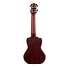 Luna Vintage Mahogany Concert Ukulele, Red Satin - back
