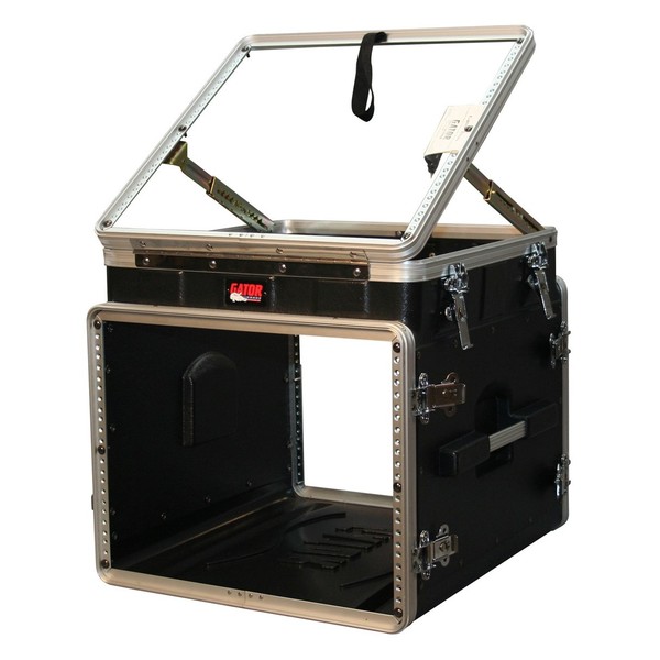 Gator GRC-10X8 PU Moulded Pop-Up Console Rack Case, 10U Top, 8U Side 3